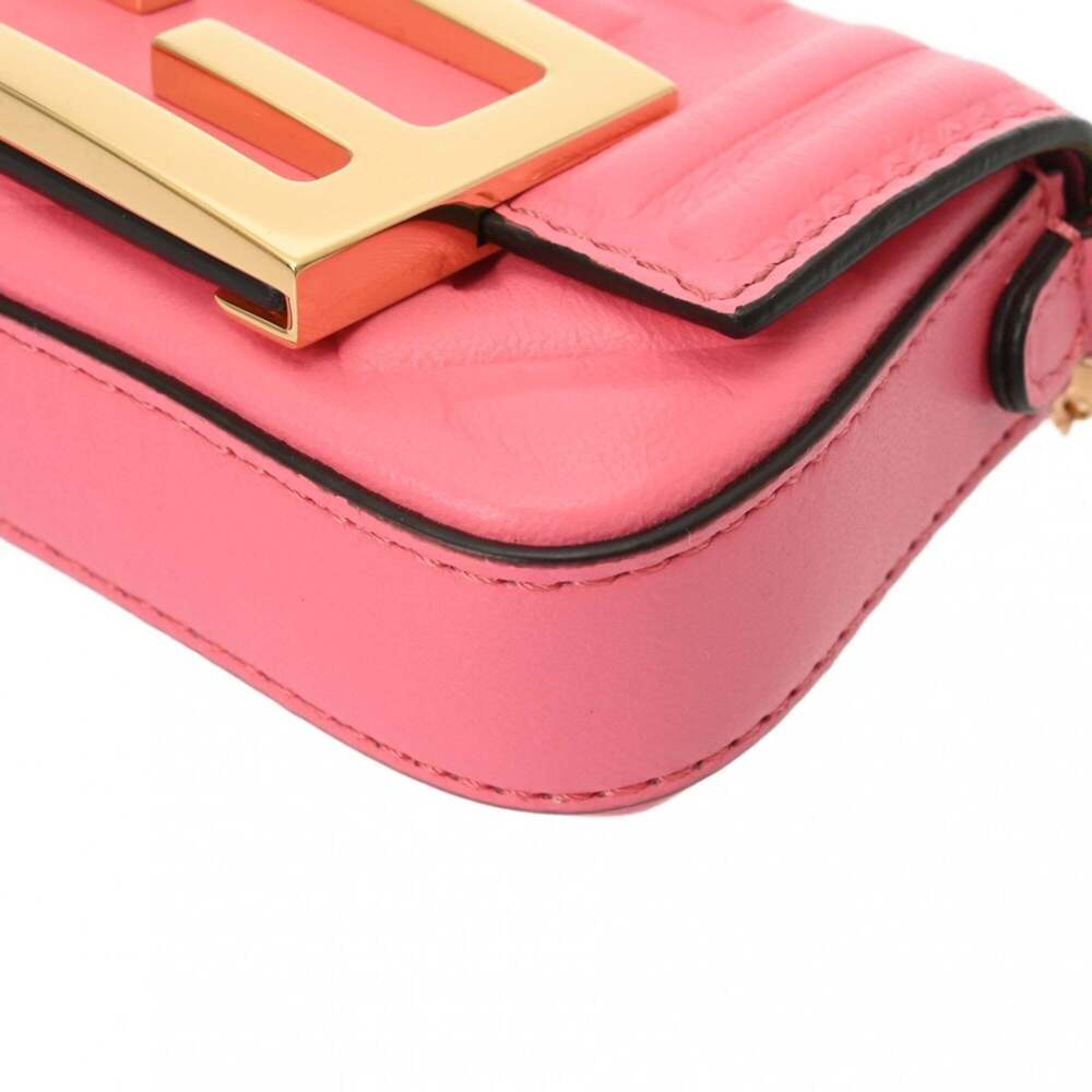 FENDI Pink Leather Shoulder Bag - Picture 7 of 11